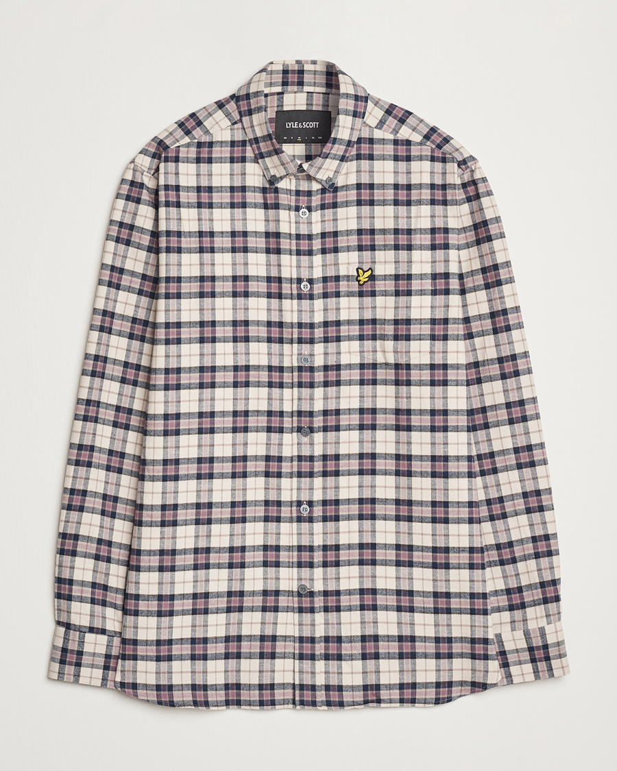 Herren | Hemden | Lyle & Scott | Checked Flannel Shirt Dark Navy