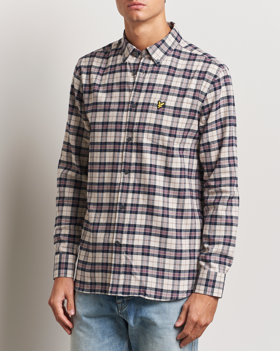 Herren | Hemden | Lyle & Scott | Checked Flannel Shirt Dark Navy