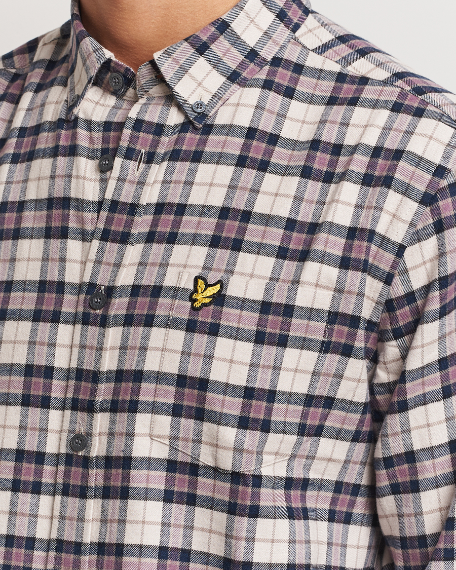 Herren | Hemden | Lyle & Scott | Checked Flannel Shirt Dark Navy