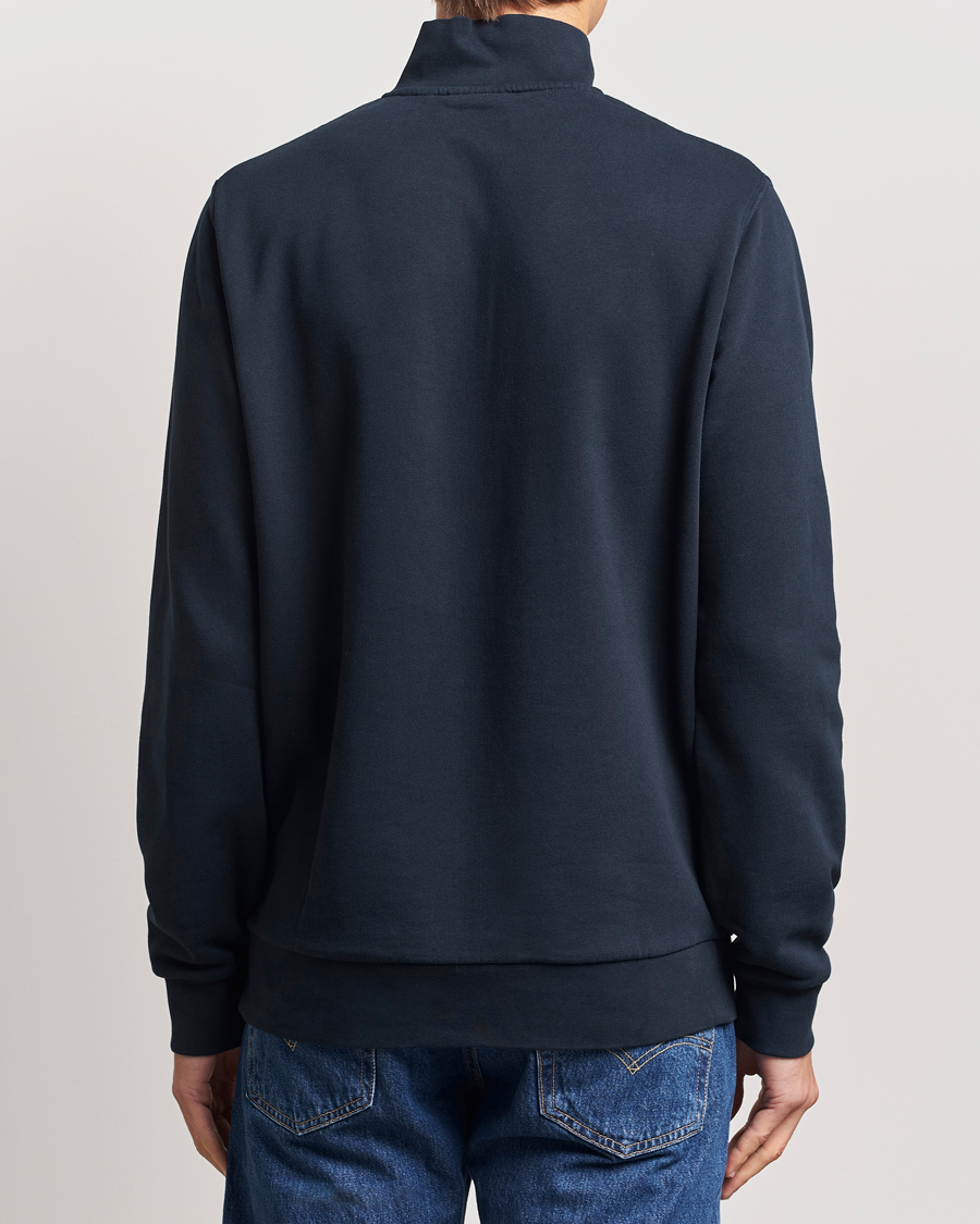 Herren | Pullover | Lyle & Scott | Loopback Half Zip Sweater Dark Navy