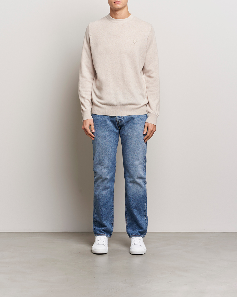 Herren | Pullover | Lyle & Scott | Tonal Eagle Lambswool Crew Neck Cove