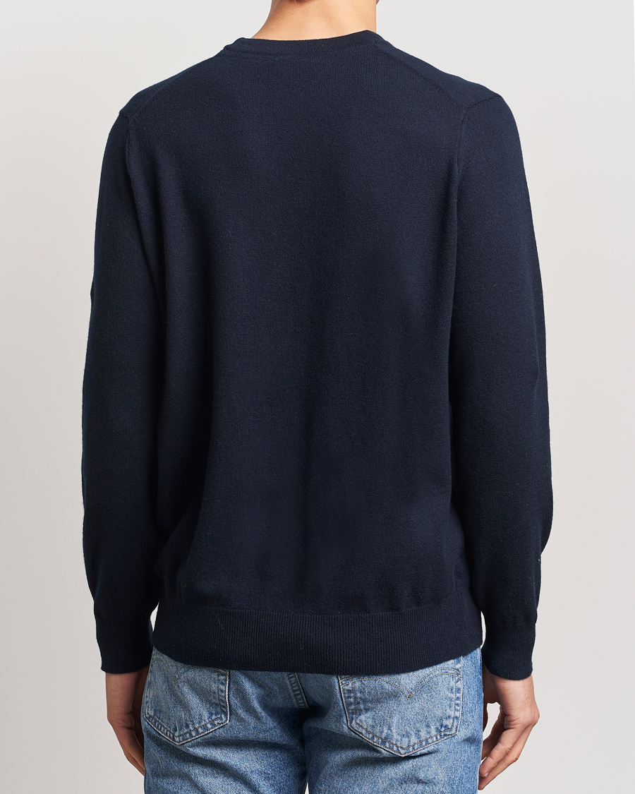 Herren | Pullover | Lyle & Scott | Tonal Eagle Lambswool Crew Neck Dark Navy