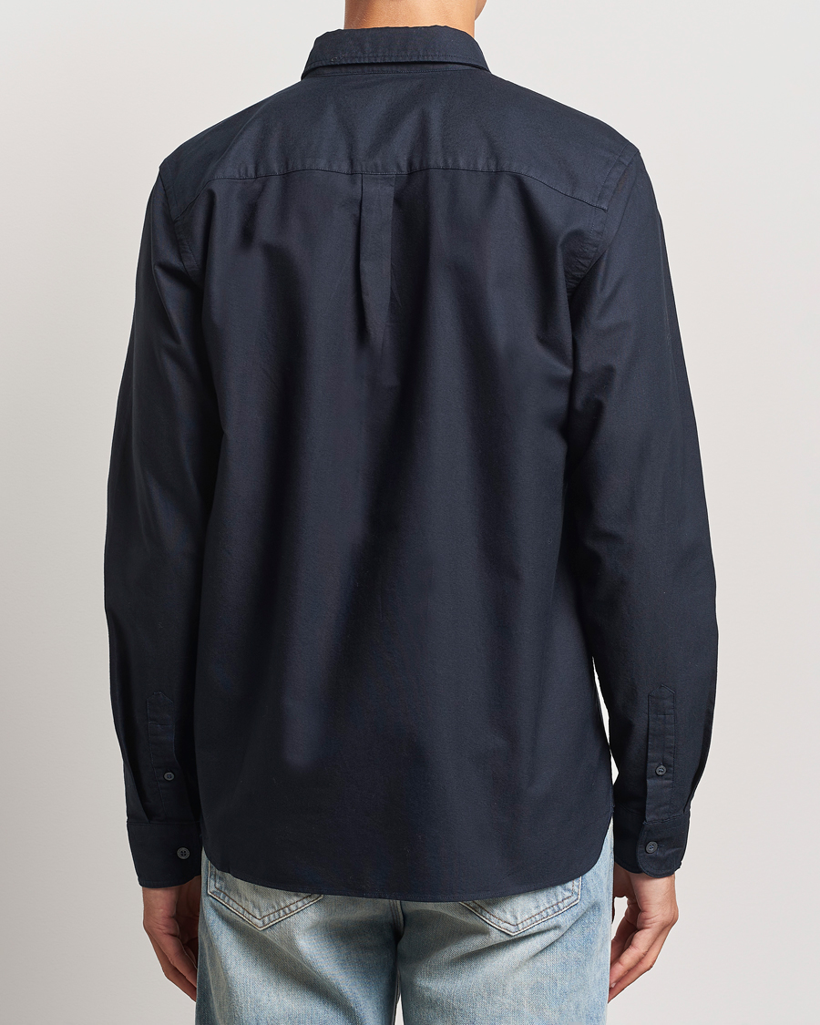 Herren | Hemden | Lyle & Scott | Tonal Eagle Plain Oxford Shirt Dark Navy
