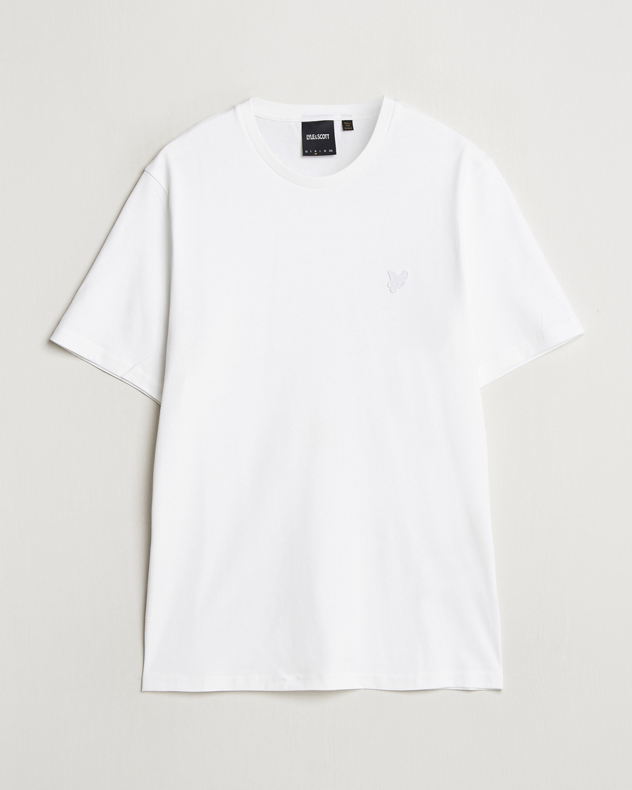 Herren | T-Shirts | Lyle & Scott | Tonal Eagle Crew Neck T-Shirt White