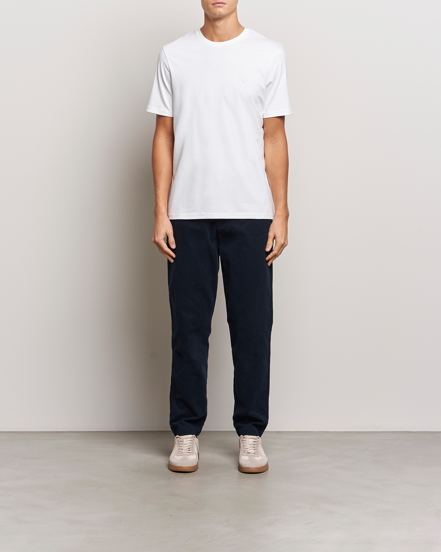 Herren | T-Shirts | Lyle & Scott | Tonal Eagle Crew Neck T-Shirt White