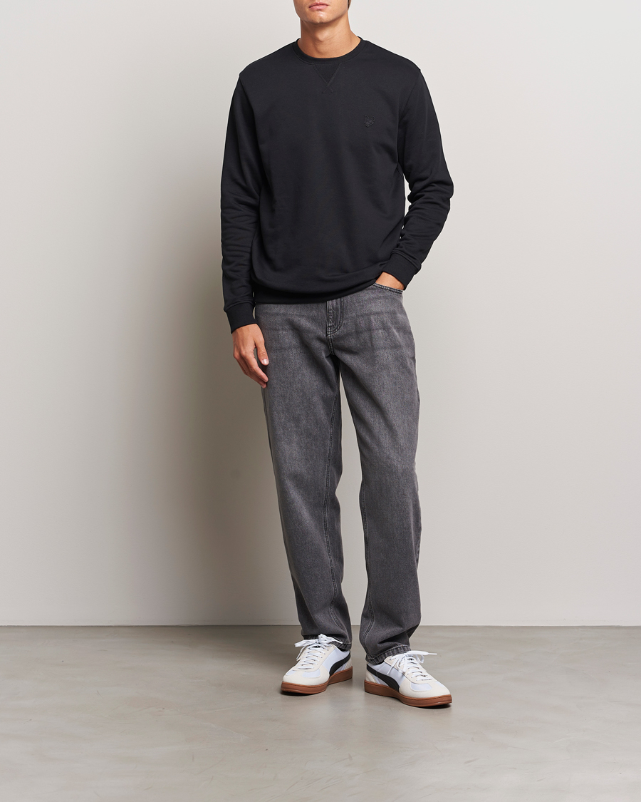 Herren | Pullover | Lyle & Scott | Tonal Eagle Crew Neck Sweatshirt Jet Black
