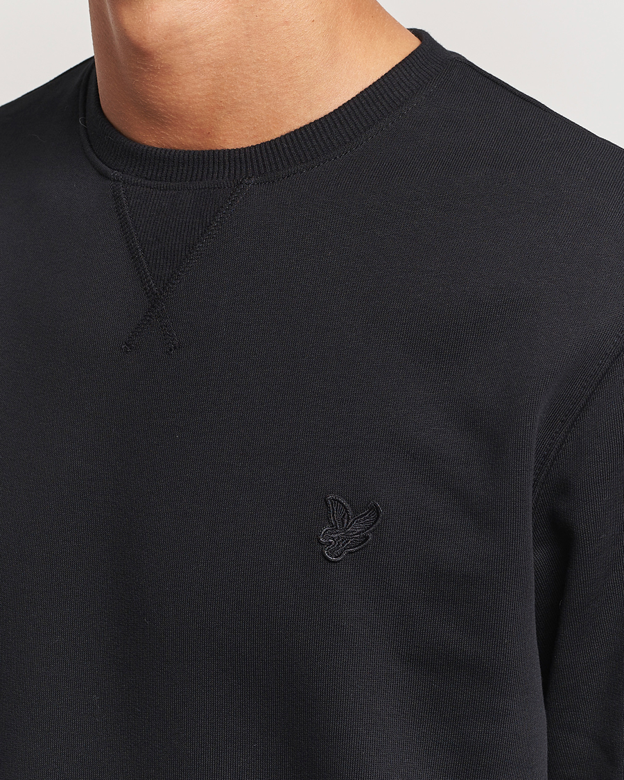 Herren | Pullover | Lyle & Scott | Tonal Eagle Crew Neck Sweatshirt Jet Black