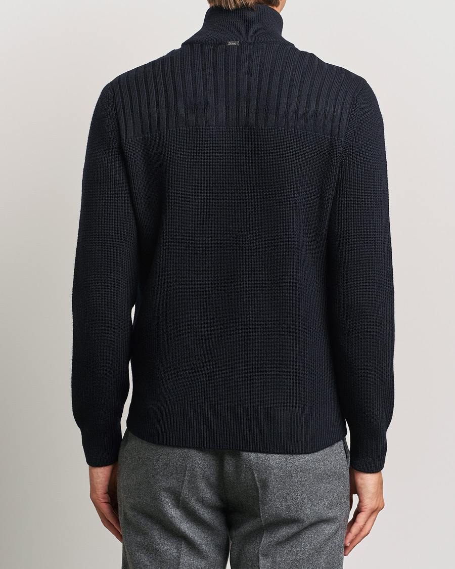 Herren | Jacken | Herno | Knitted Hybrid Jacket Navy
