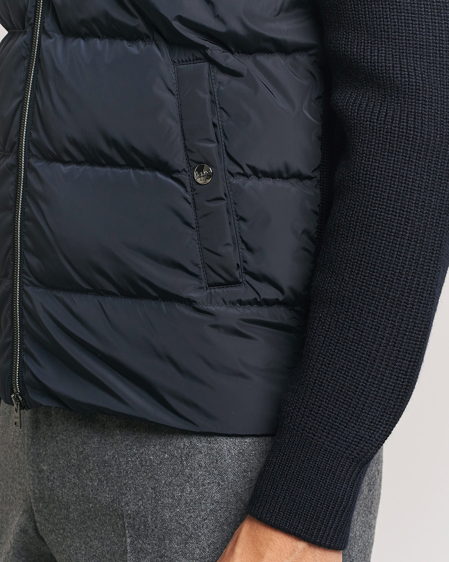 Herren | Jacken | Herno | Knitted Hybrid Jacket Navy
