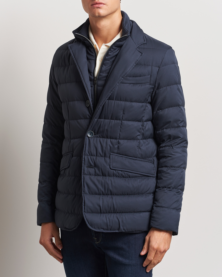Herren | Jacken | Herno | Nylon Down Blazer Navy