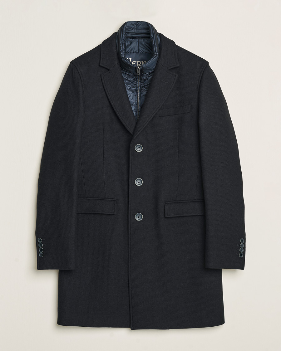Herren | Jacken | Herno | Wool Zip Coat Navy