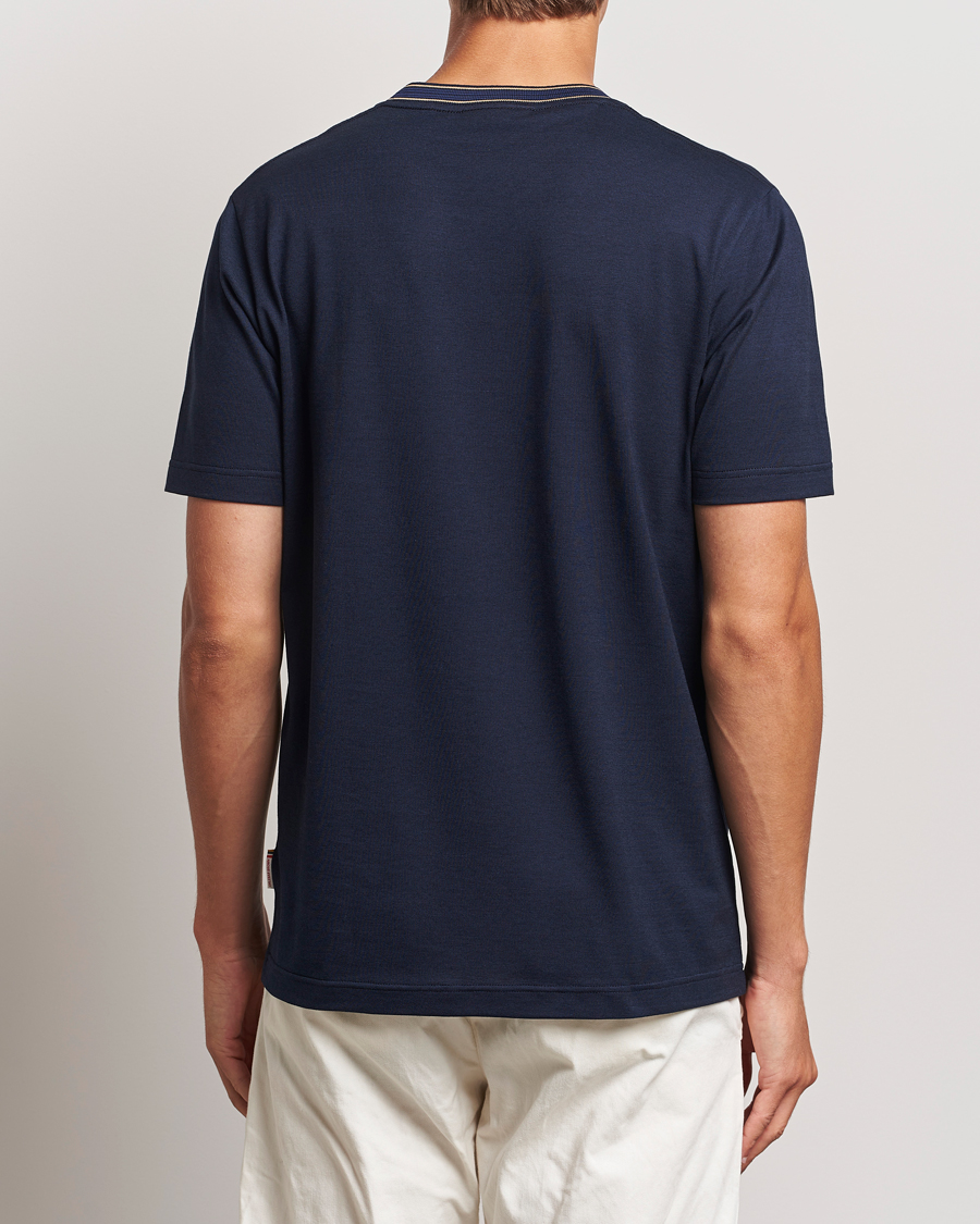 Herren | T-Shirts | Orlebar Brown | OB Standard Ribbon Tipping T-Shirt Night Iris
