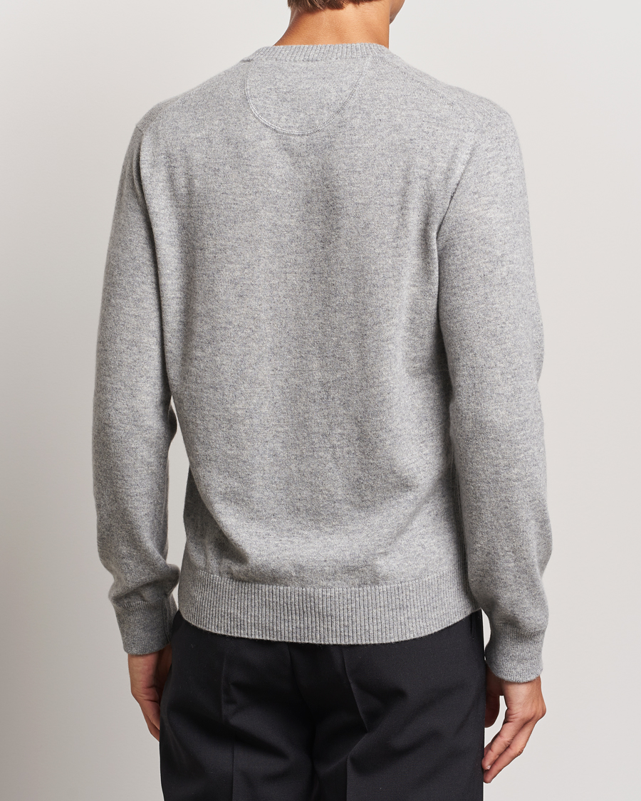 Herren | Pullover | Orlebar Brown | Levar Cashmere Crewneck Oyster Grey