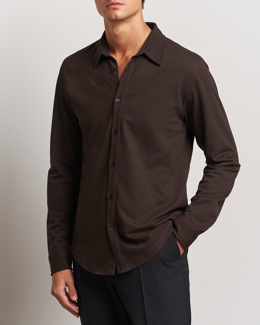 Herren | Hemden | Orlebar Brown | Giles Pique Shirt Truffle