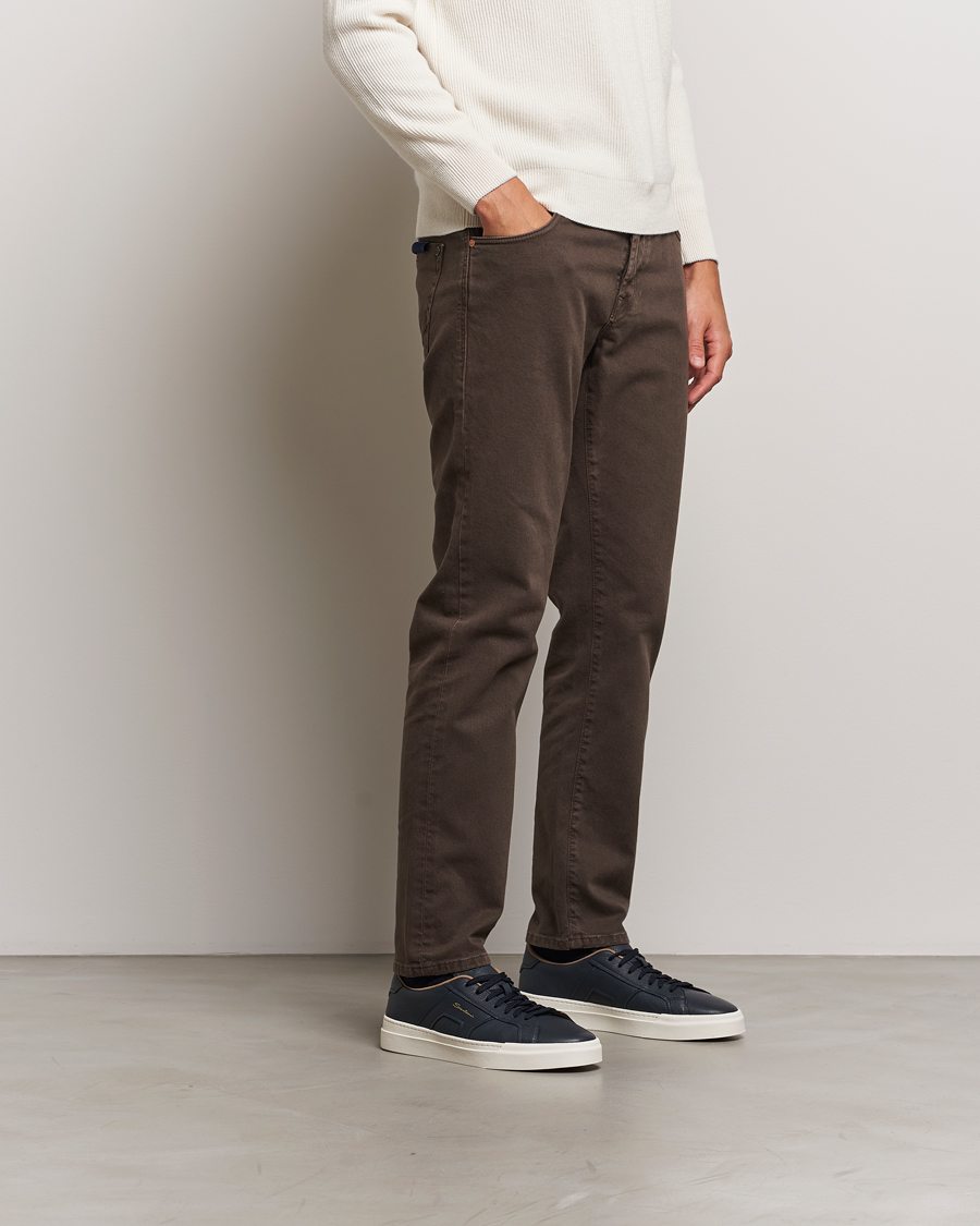 Herren | Santoni Double Buckle Sneakers Navy Grain | Santoni | Double Buckle Sneakers Navy Grain