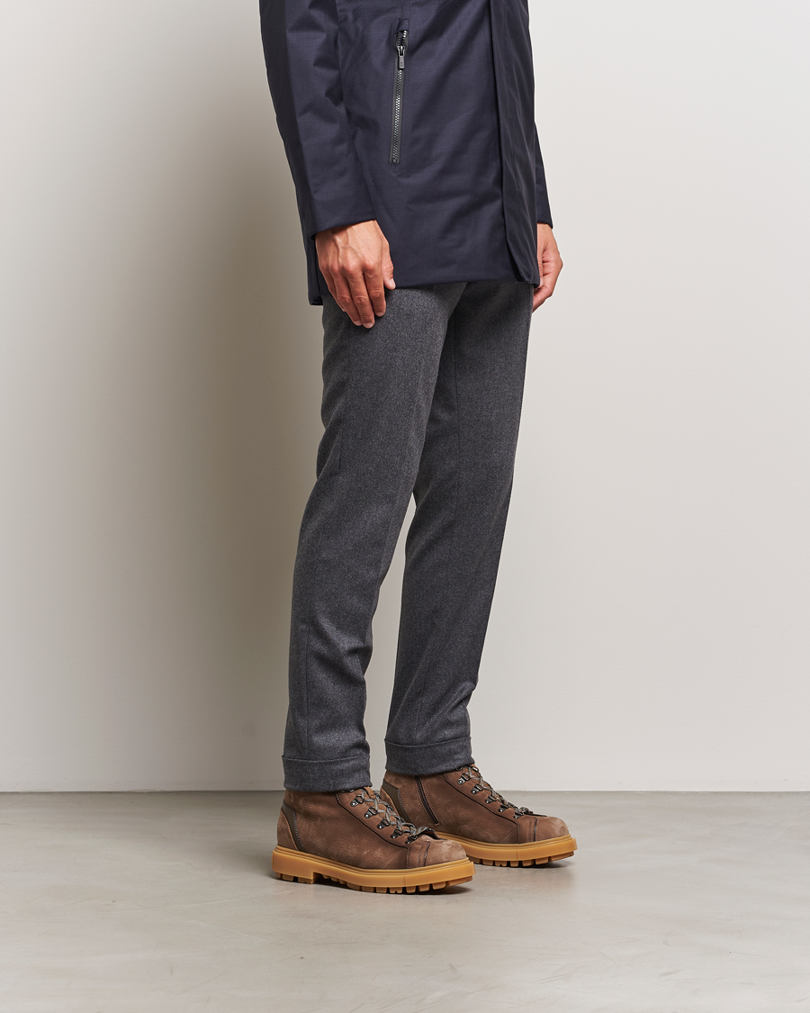 Herren | Santoni St Moritz Winter Boot Brown Nubuck | Santoni | St Moritz Winter Boot Brown Nubuck