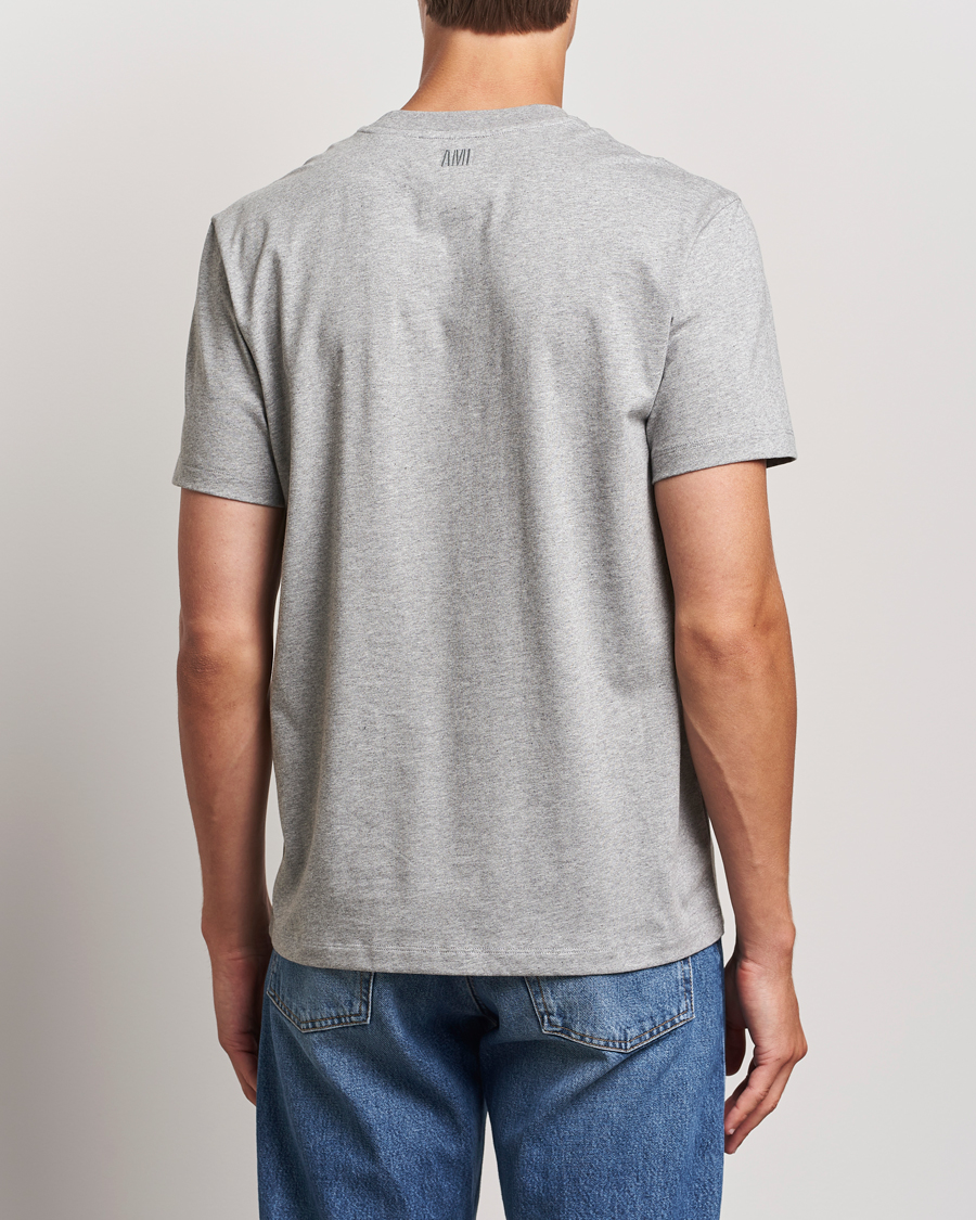 Herren | T-Shirts | AMI | Heart Logo T-Shirt Heather Grey