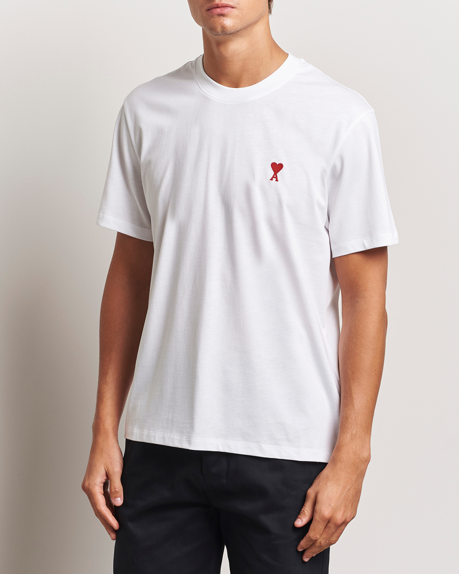 Herren | T-Shirts | AMI | Heart Logo T-Shirt White