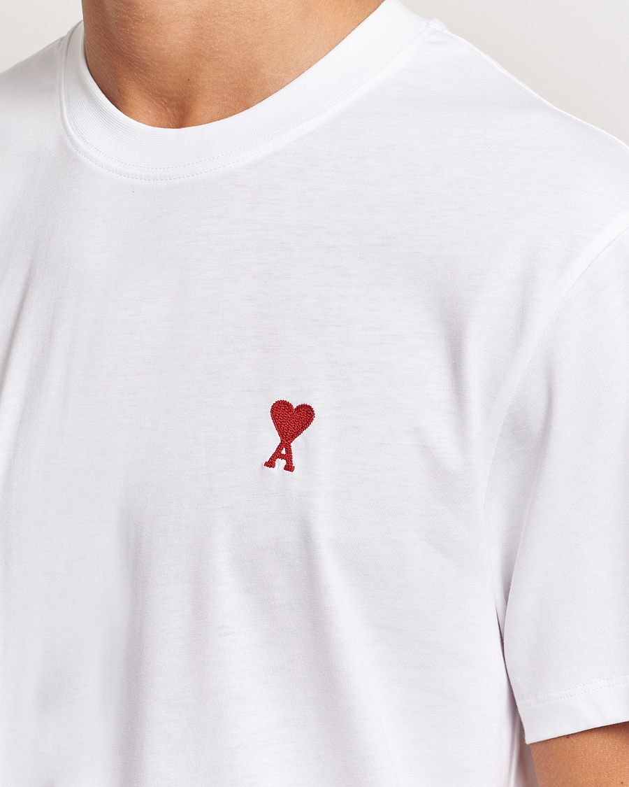 Herren | T-Shirts | AMI | Heart Logo T-Shirt White
