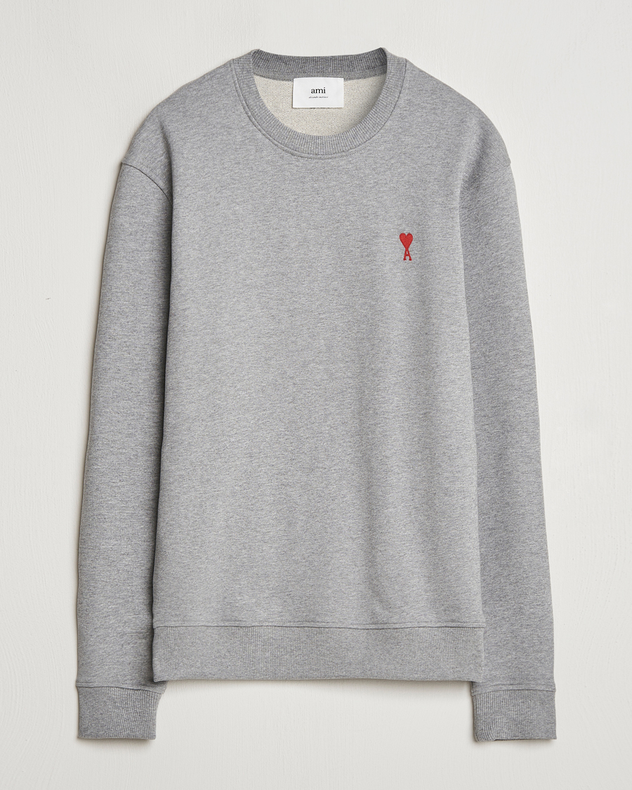 Herren | Pullover | AMI | Heart Logo Sweatshirt Heather Grey
