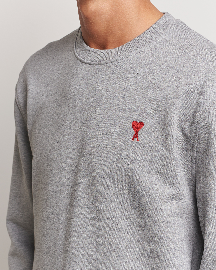 Herren | Pullover | AMI | Heart Logo Sweatshirt Heather Grey