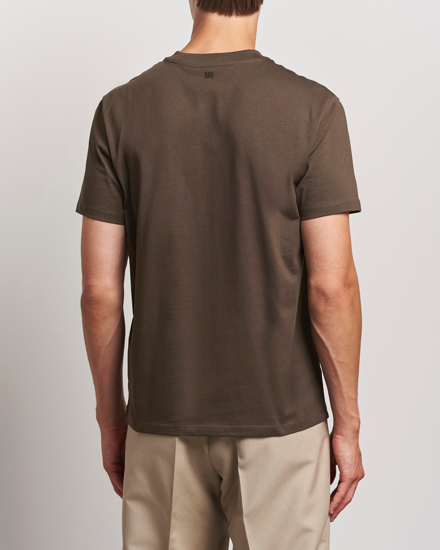 Herren | T-Shirts | AMI | Heart Logo T-Shirt Dark Coffee