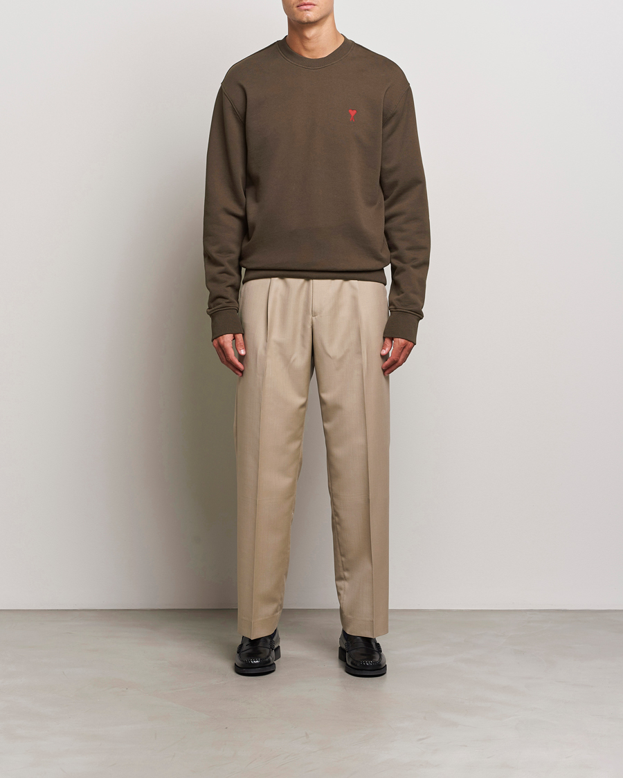 Herren | Pullover | AMI | Heart Logo Sweatshirt Dark Coffee