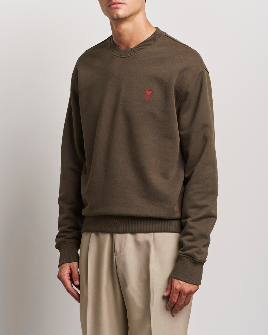 Herren | Pullover | AMI | Heart Logo Sweatshirt Dark Coffee