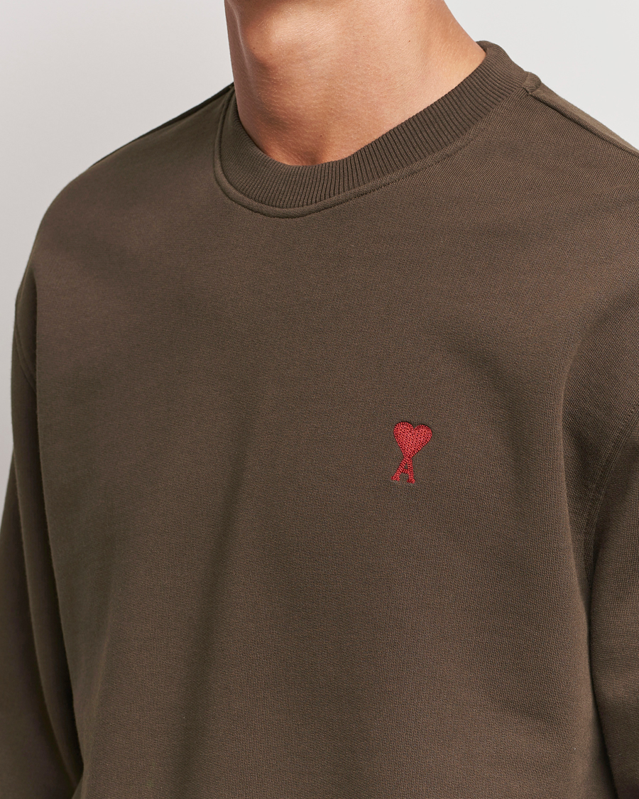 Herren | Pullover | AMI | Heart Logo Sweatshirt Dark Coffee