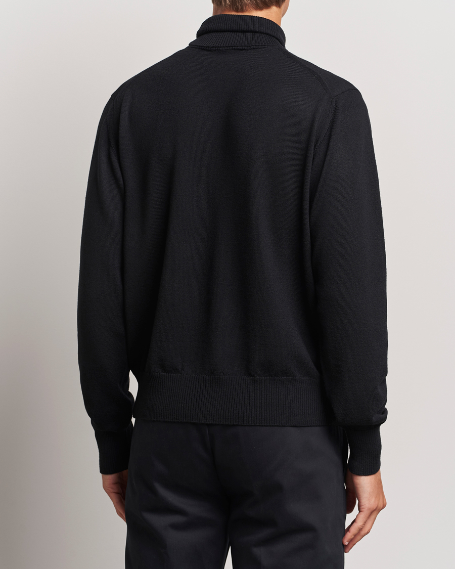Herren | Pullover | AMI | Heart Logo Wool Turtleneck Black