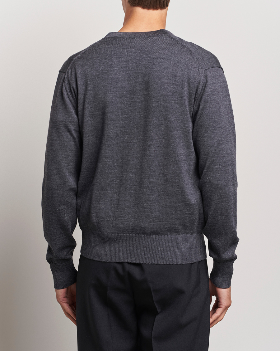Herren | Pullover | AMI | Heart Logo Cardigan Heather Grey