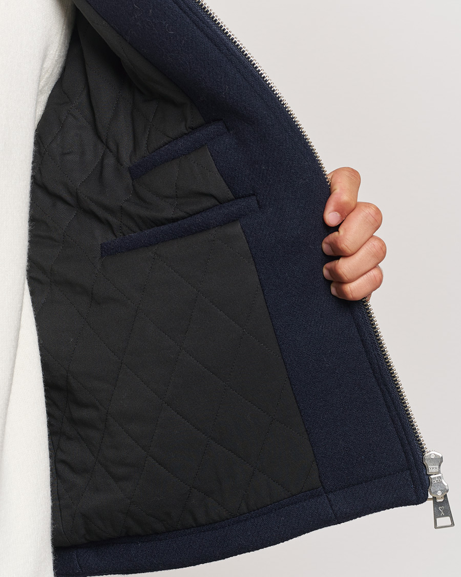 Herren | Jacken | AMI | Wool Shearling Bomber Jacket Navy
