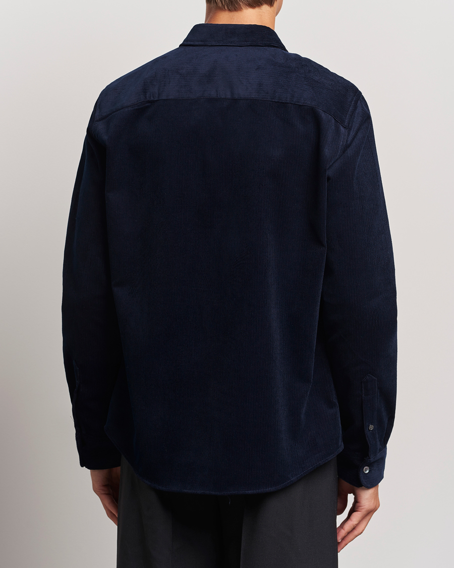 Herren | Hemden | AMI | Classic Fit Corduroy Shirt Navy