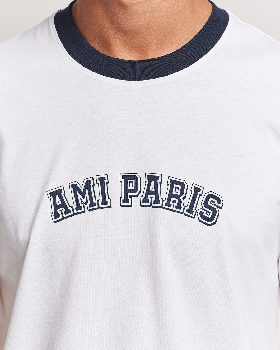 Herren | T-Shirts | AMI | Paris Logo T-Shirt White