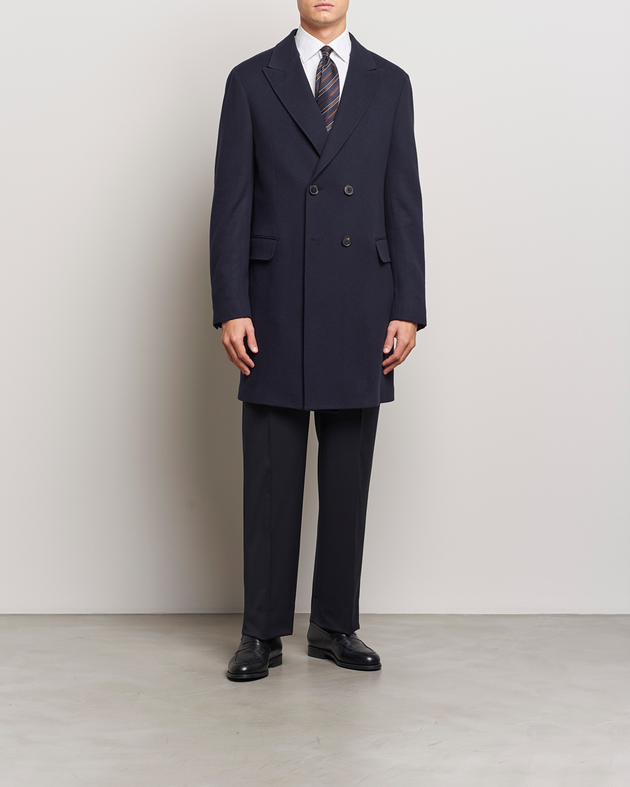 Herren | Jacken | Zegna | Wool/Cashmere Double Breasted Coat Navy