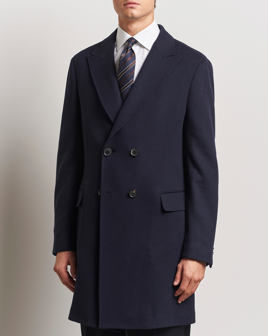 Herren | Jacken | Zegna | Wool/Cashmere Double Breasted Coat Navy