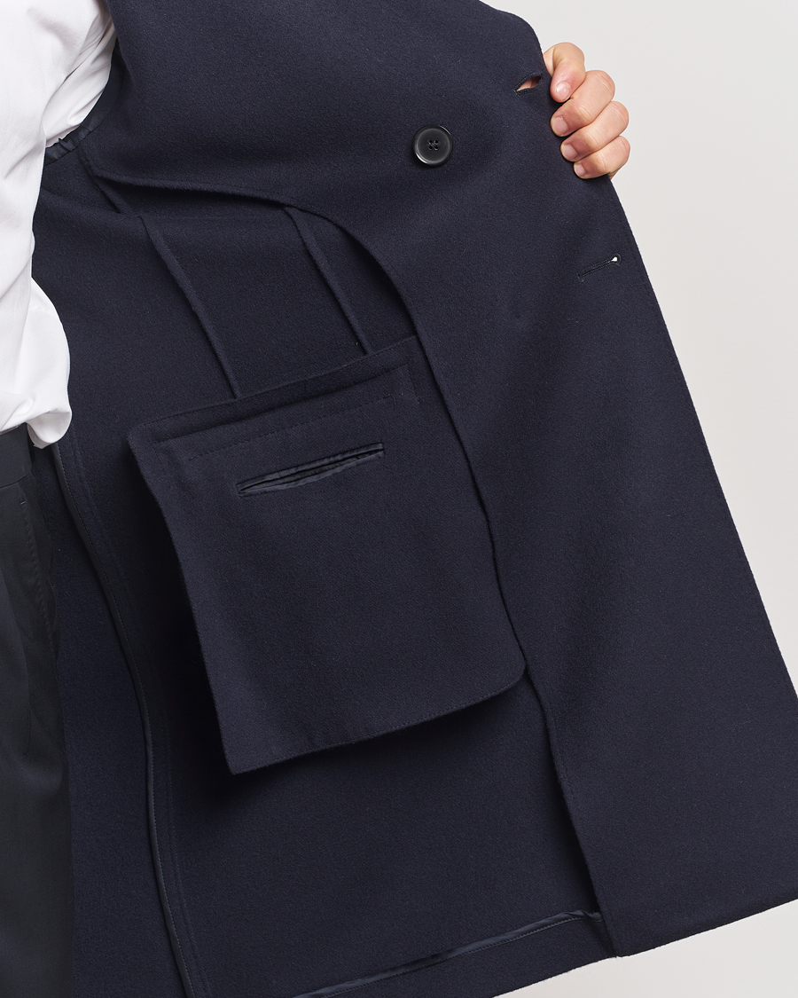 Herren | Jacken | Zegna | Wool/Cashmere Double Breasted Coat Navy