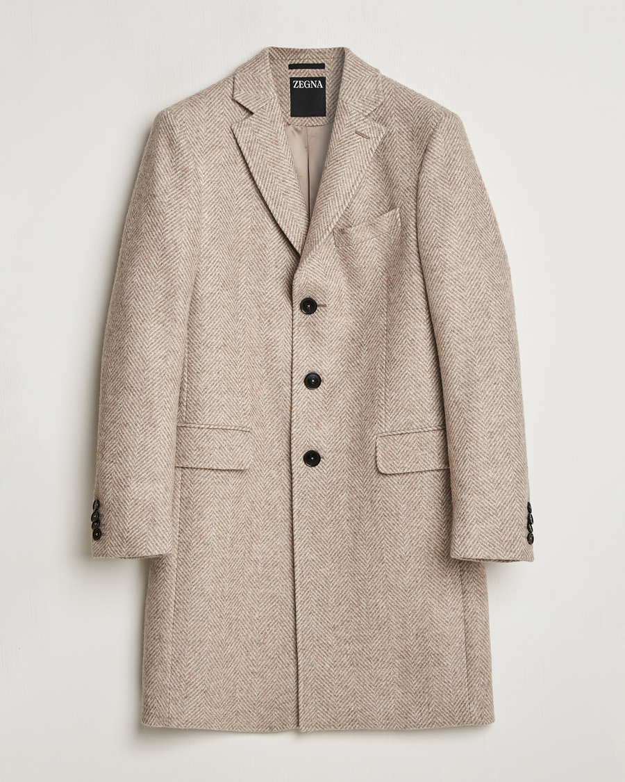 Herren | Jacken | Zegna | Wool/Cashmere Double Breasted Coat Beige