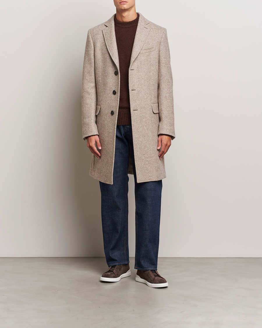 Herren | Jacken | Zegna | Wool/Cashmere Double Breasted Coat Beige