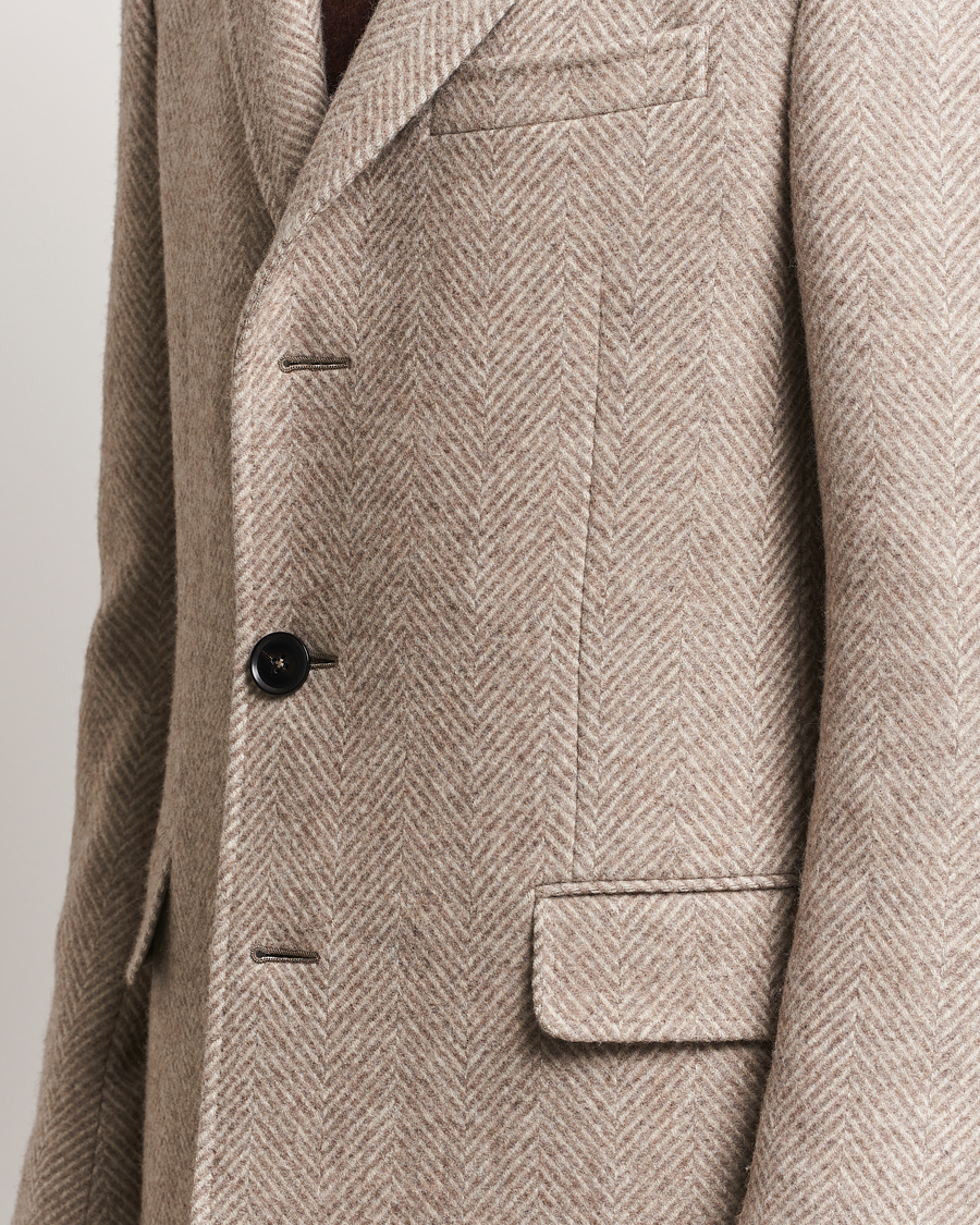 Herren | Jacken | Zegna | Wool/Cashmere Double Breasted Coat Beige