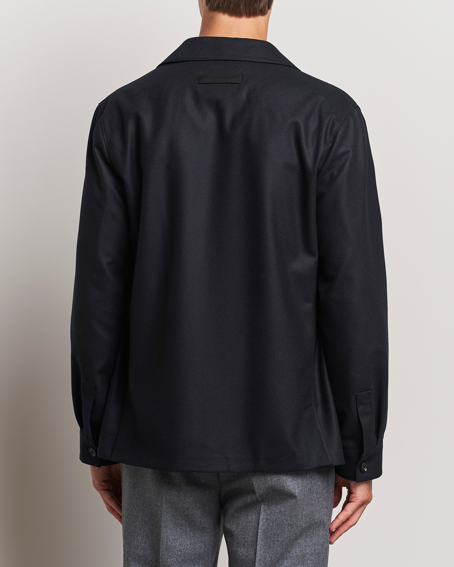 Herren | Jacken | Zegna | Flannel Chore Jacket Black