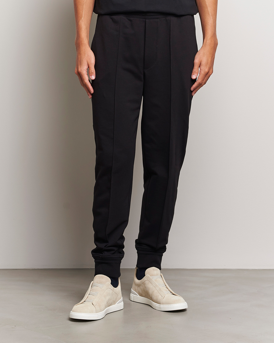 Herren | Hosen | Zegna | Cotton Stretch Drawstring Pants Black