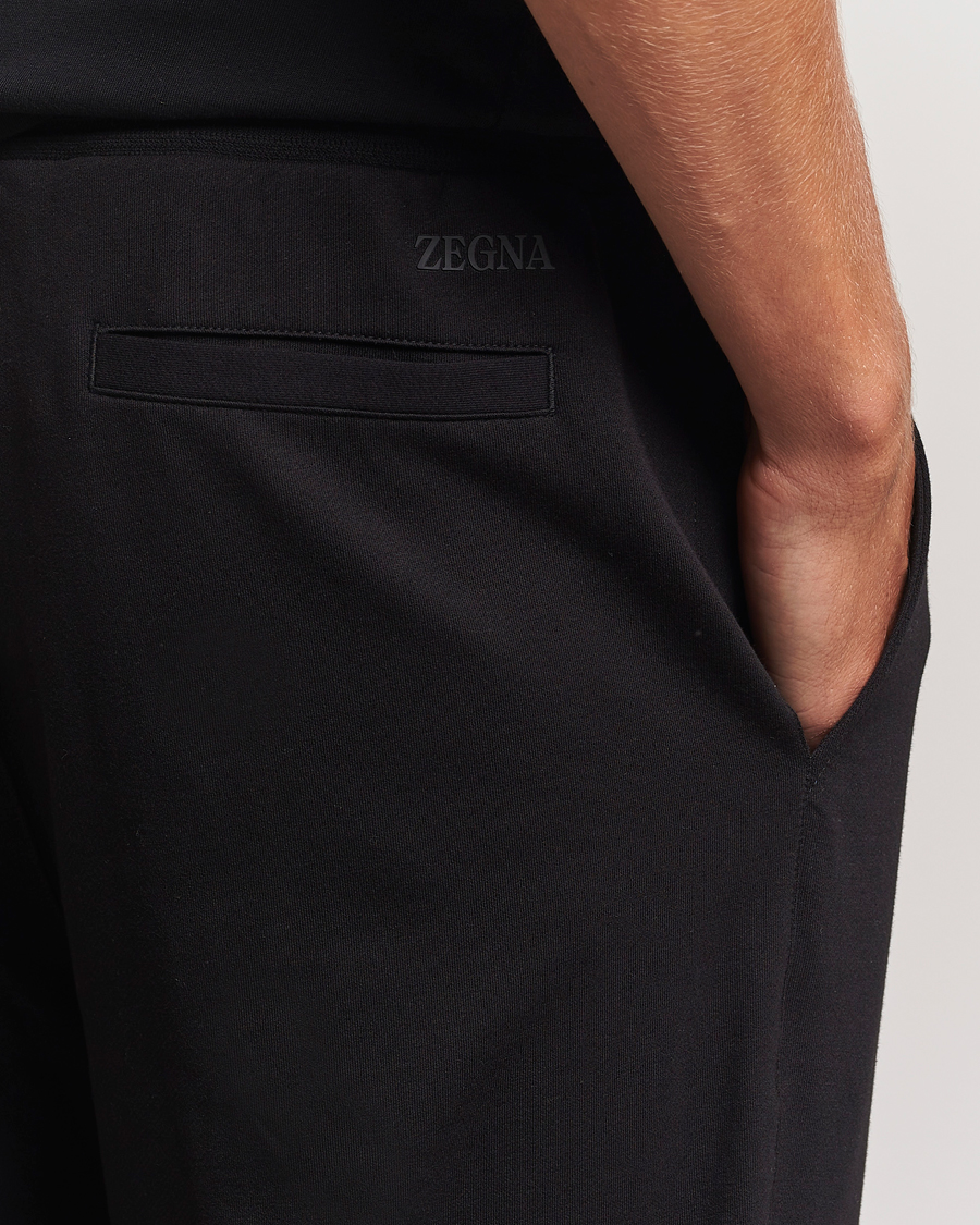 Herren | Hosen | Zegna | Cotton Stretch Drawstring Pants Black