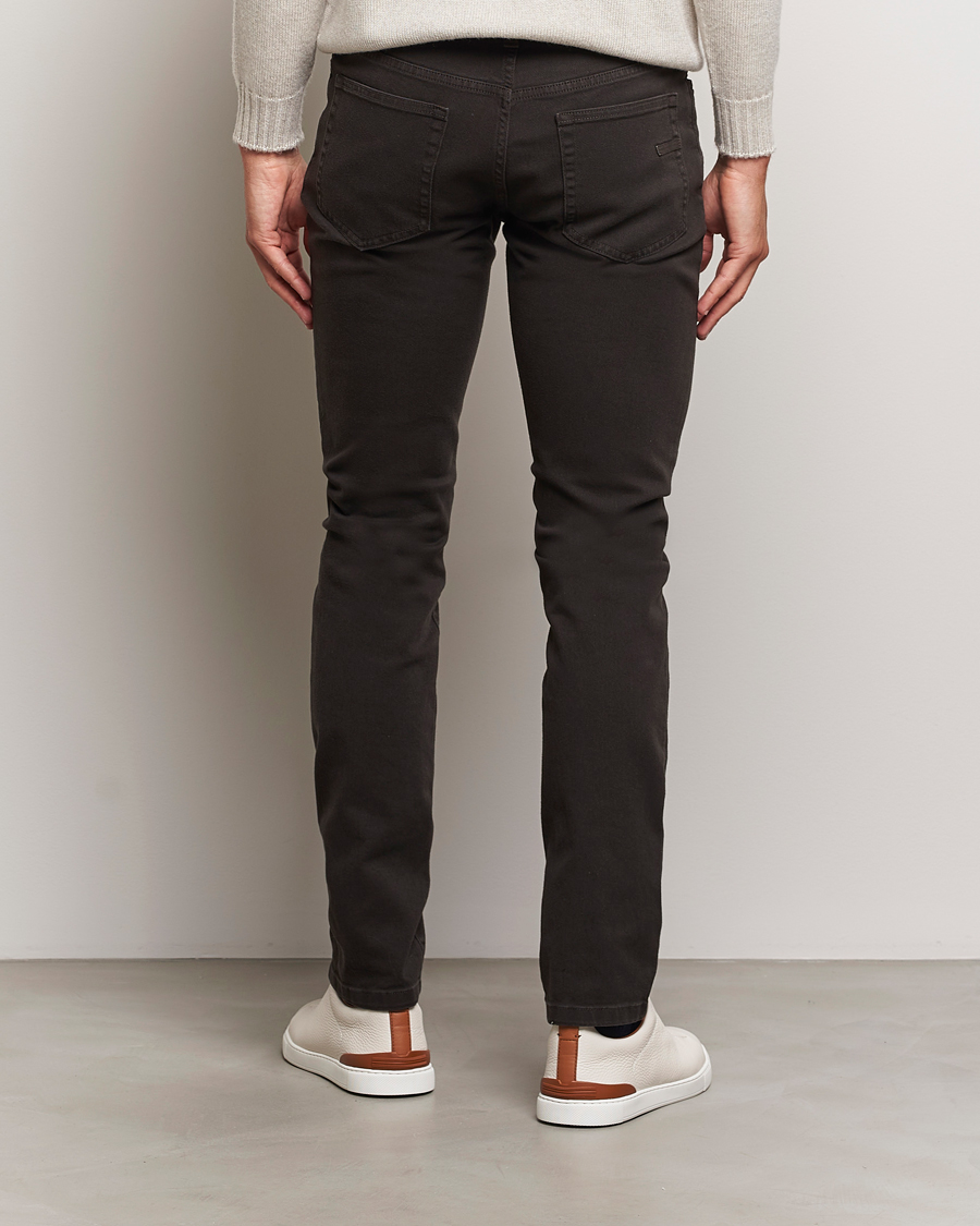 Herren | Hosen | Zegna | 5-Pocket Comfort Denim Pants Dark Brown