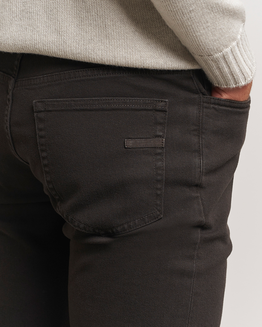 Herren | Hosen | Zegna | 5-Pocket Comfort Denim Pants Dark Brown