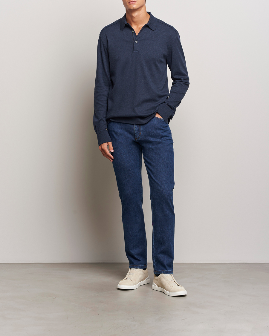 Herren | Jeans | Zegna | 5-Pocket Denim Jeans Stone Washed