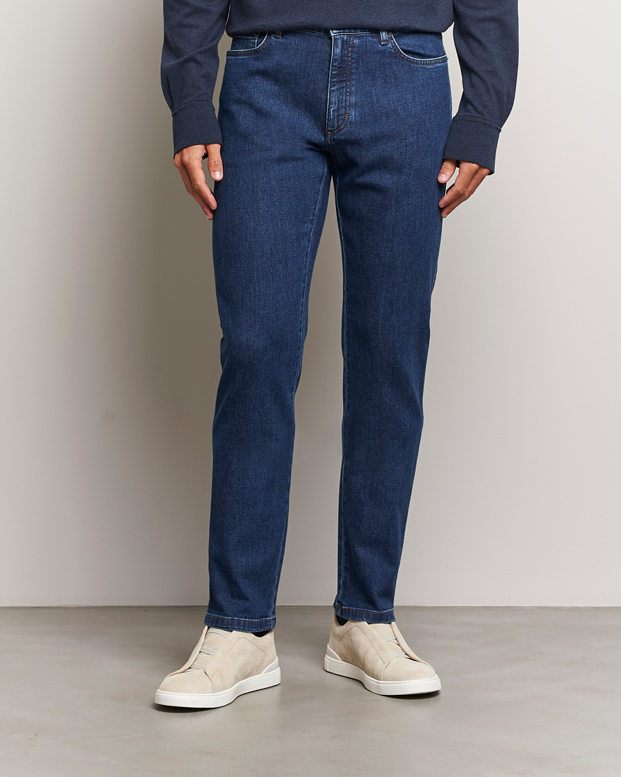 Herren | Jeans | Zegna | 5-Pocket Denim Jeans Stone Washed
