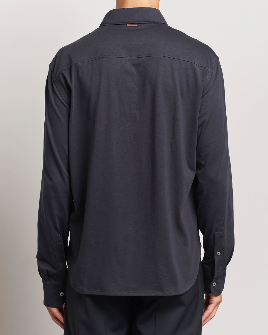 Herren | Hemden | Zegna | Cotton Jersey Shirt Navy