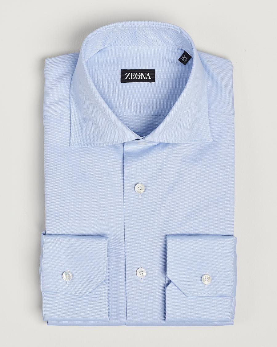 Herren | Hemden | Zegna | Slim Fit Oxford Dress Shirt Light Blue