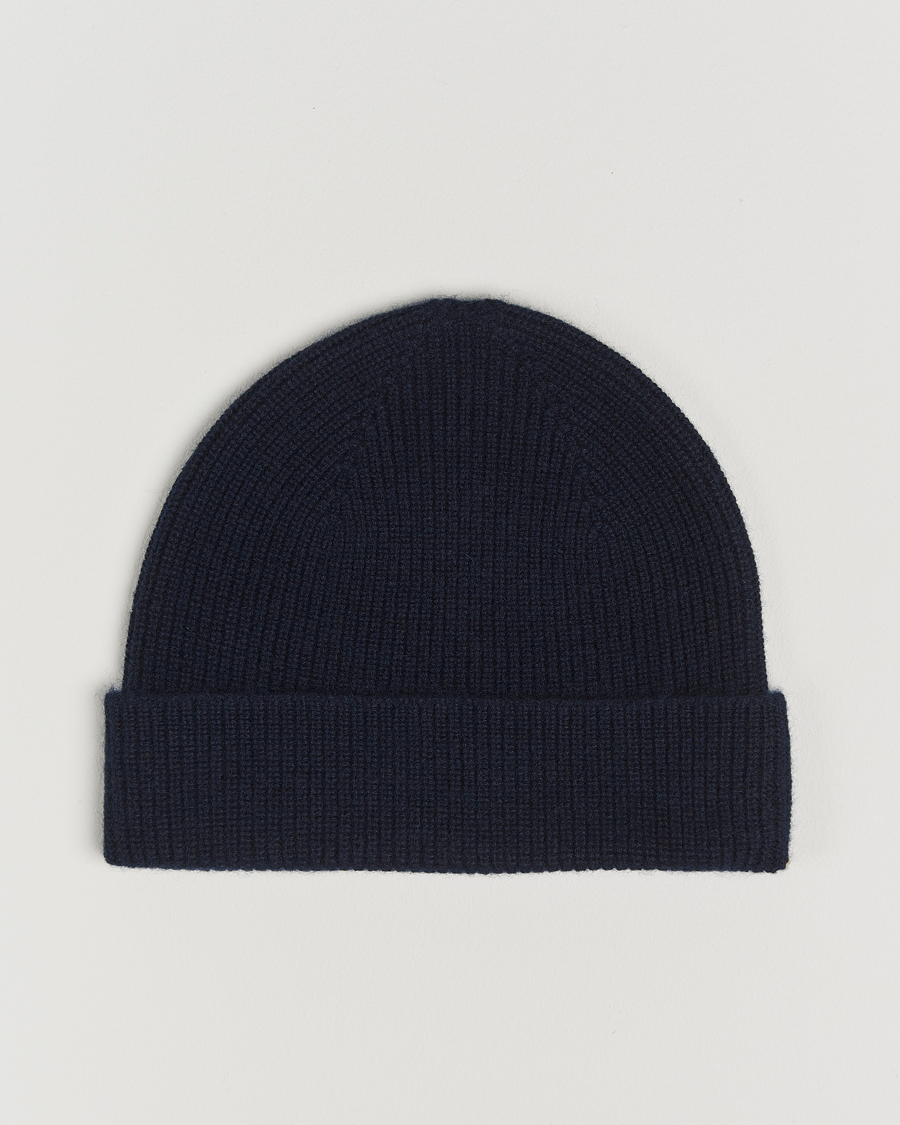 Herren | Zegna Cashmere Beanie Navy | Zegna | Cashmere Beanie Navy